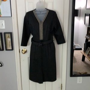 U-ELEMENT - Charcoal Gray Midi Dress